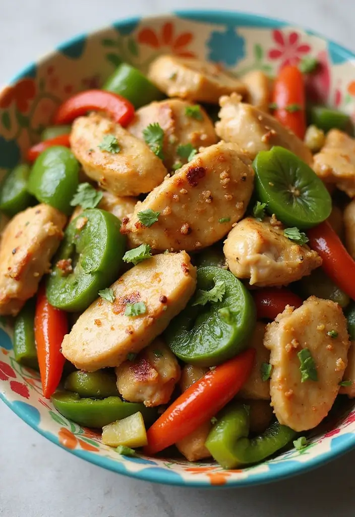 30+ Garlic Chicken Stir Fry Recipes Packed with Aroma 196 30+ Garlic Chicken Stir Fry Recipes Packed with Aroma - 30. Garlic Chicken and Green Bell Pepper Stir Fry