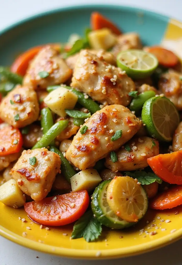 30+ Garlic Chicken Stir Fry Recipes Packed with Aroma 22 30+ Garlic Chicken Stir Fry Recipes Packed with Aroma - 4. Lemon Garlic Chicken Stir Fry