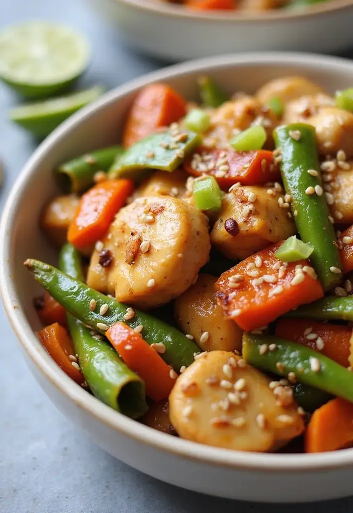 30+ Garlic Chicken Stir Fry Recipes Packed with Aroma 36 30+ Garlic Chicken Stir Fry Recipes Packed with Aroma - 6. Garlic Sesame Chicken Stir Fry