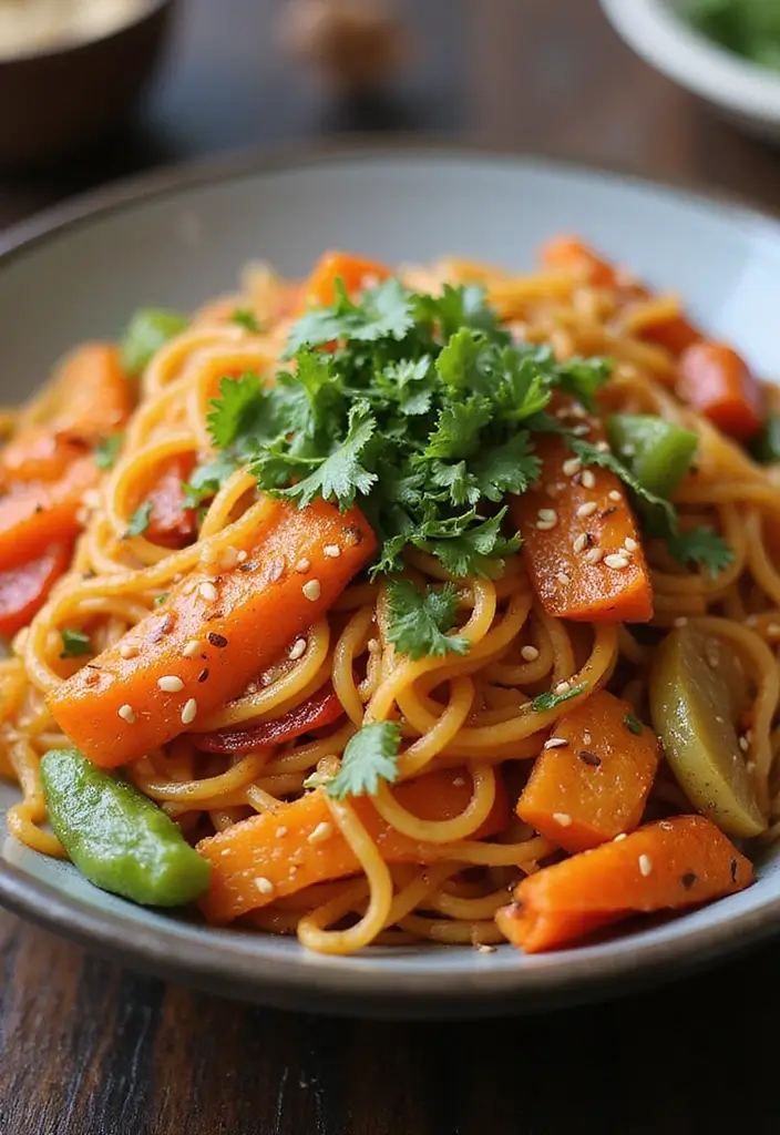 30 Healthy Noodle Stir Fry Recipes for Guilt-Free Eating 79 30 Healthy Noodle Stir Fry Recipes for Guilt-Free Eating - 13. Korean Sweet Potato Noodle Stir Fry (Japchae)