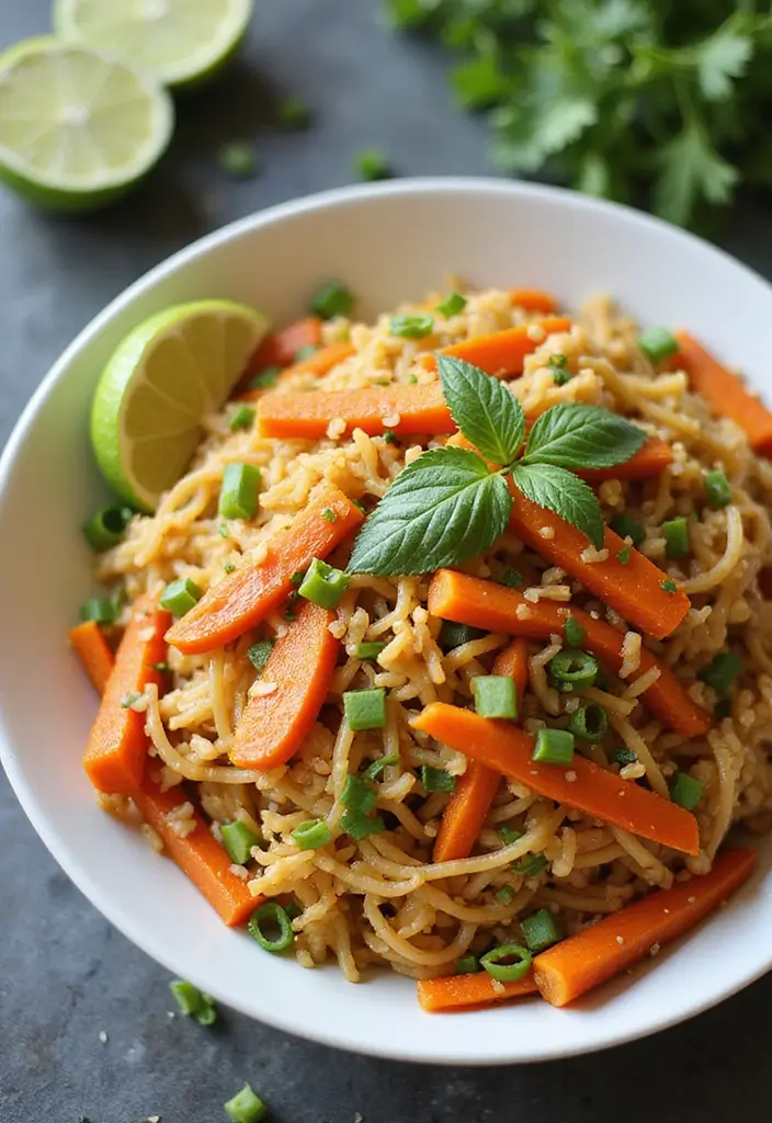 30 Healthy Noodle Stir Fry Recipes for Guilt-Free Eating 120 30 Healthy Noodle Stir Fry Recipes for Guilt-Free Eating - 20. Carrot and Cabbage Rice Noodle Stir Fry