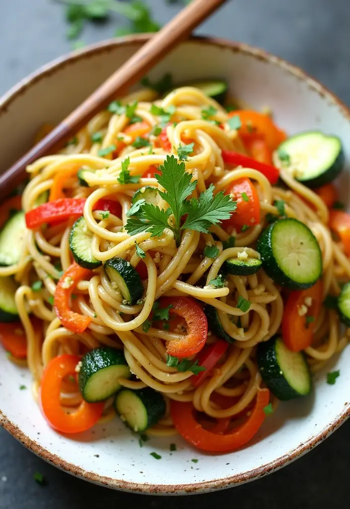 30+ Irresistible Noodle Stir Fry Recipes to Try Tonight 102 30+ Irresistible Noodle Stir Fry Recipes to Try Tonight - 16. Zucchini Noodle Stir Fry