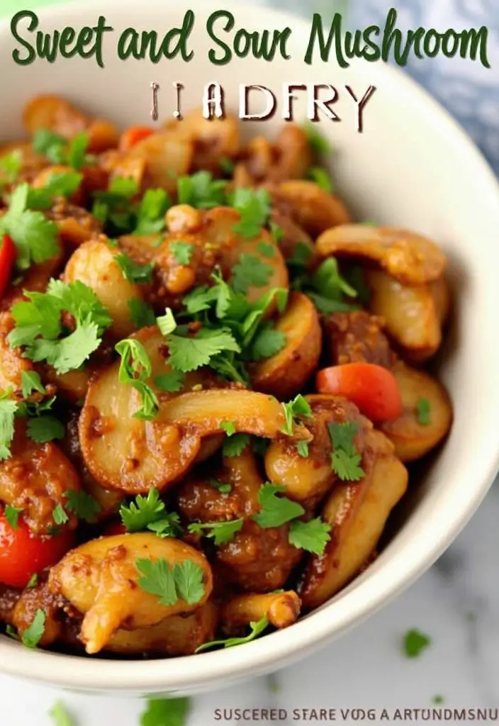30+ Mushroom Stir Fry Recipes with Earthy and Rich Flavors 62 30+ Mushroom Stir Fry Recipes with Earthy and Rich Flavors - 10. Sweet and Sour Mushroom Stir Fry