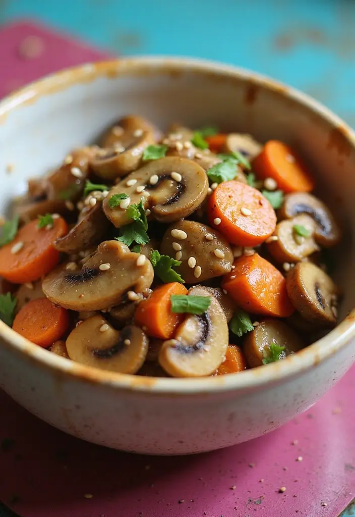 30+ Mushroom Stir Fry Recipes with Earthy and Rich Flavors 97 30+ Mushroom Stir Fry Recipes with Earthy and Rich Flavors - 15. Mushroom and Carrot Stir Fry