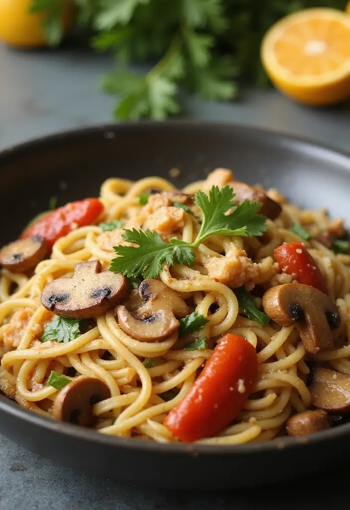 30+ Mushroom Stir Fry Recipes with Earthy and Rich Flavors 169 30+ Mushroom Stir Fry Recipes with Earthy and Rich Flavors - 25. Spaghetti Mushroom Stir Fry