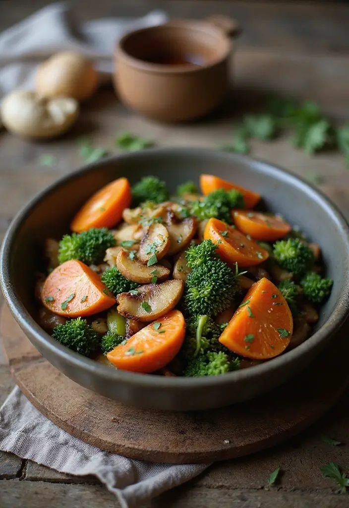 30+ Mushroom Stir Fry Recipes with Earthy and Rich Flavors 174 30+ Mushroom Stir Fry Recipes with Earthy and Rich Flavors - 26. Winter Vegetable Mushroom Stir Fry