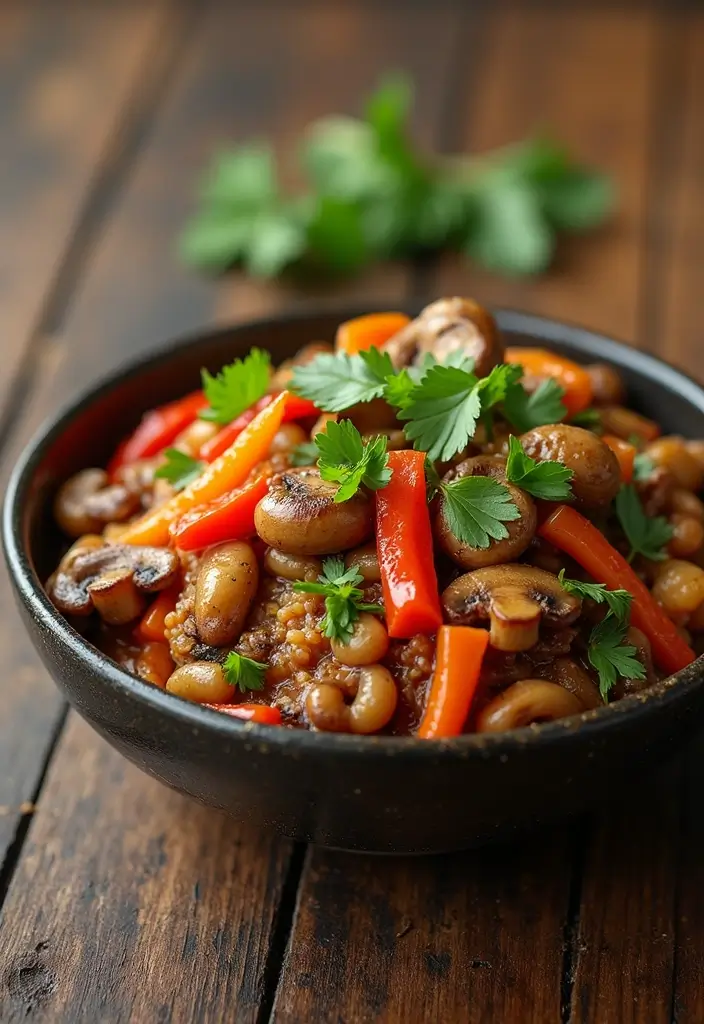 30+ Mushroom Stir Fry Recipes with Earthy and Rich Flavors 188 30+ Mushroom Stir Fry Recipes with Earthy and Rich Flavors - 28. Mushroom and Bean Stir Fry