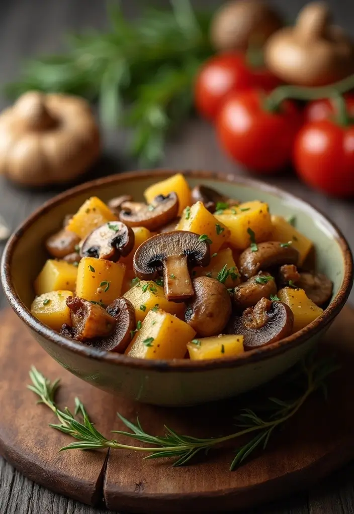 30+ Mushroom Stir Fry Recipes with Earthy and Rich Flavors 193 30+ Mushroom Stir Fry Recipes with Earthy and Rich Flavors - 29. Mushroom and Potato Stir Fry