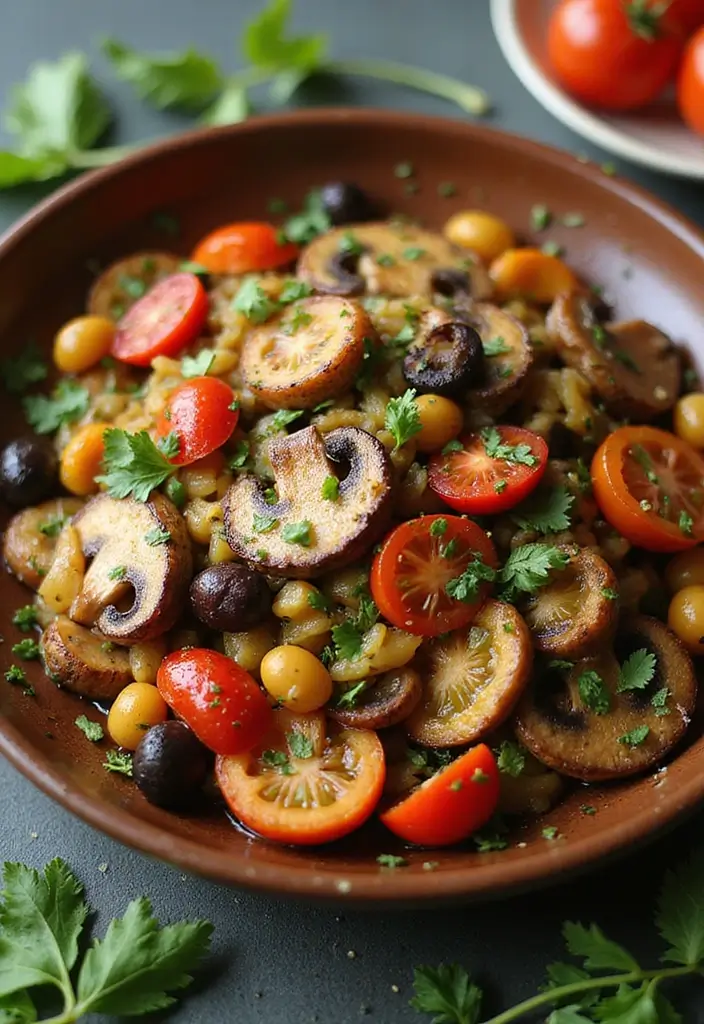 30+ Mushroom Stir Fry Recipes with Earthy and Rich Flavors 13 30+ Mushroom Stir Fry Recipes with Earthy and Rich Flavors - 3. Mediterranean Mushroom Stir Fry