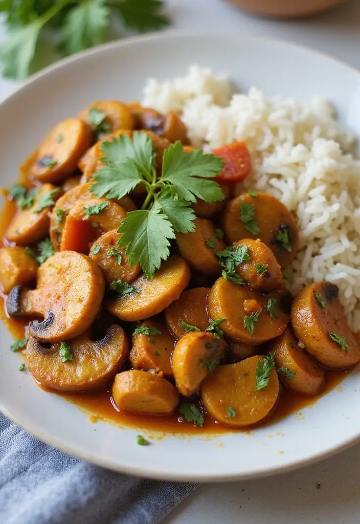 30+ Mushroom Stir Fry Recipes with Earthy and Rich Flavors 34 30+ Mushroom Stir Fry Recipes with Earthy and Rich Flavors - 6. Indian Mushroom Masala Stir Fry