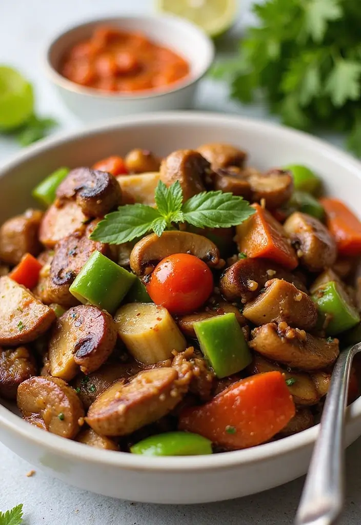 30+ Mushroom Stir Fry Recipes with Earthy and Rich Flavors 48 30+ Mushroom Stir Fry Recipes with Earthy and Rich Flavors - 8. BBQ Mushroom Stir Fry