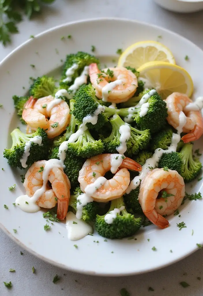 30 Shrimp Broccoli Stir Fry Recipes for Healthy Dinners 116 30 Shrimp Broccoli Stir Fry Recipes for Healthy Dinners - 18. Shrimp and Broccoli with Yogurt Sauce