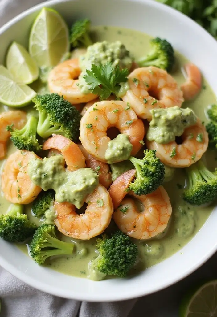 30 Shrimp Broccoli Stir Fry Recipes for Healthy Dinners 159 30 Shrimp Broccoli Stir Fry Recipes for Healthy Dinners - 25. Shrimp and Broccoli with Avocado Sauce