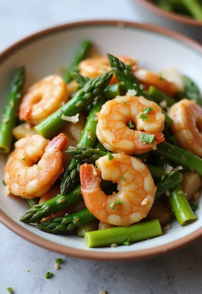 30+ Spicy Shrimp Stir Fry Recipes for Seafood Lovers 90 30+ Spicy Shrimp Stir Fry Recipes for Seafood Lovers - 14. Shrimp and Asparagus Stir Fry