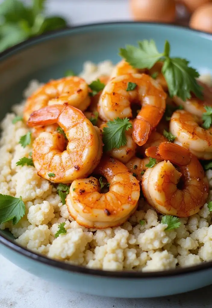 30+ Spicy Shrimp Stir Fry Recipes for Seafood Lovers 111 30+ Spicy Shrimp Stir Fry Recipes for Seafood Lovers - 17. Spicy Shrimp with Cauliflower Rice