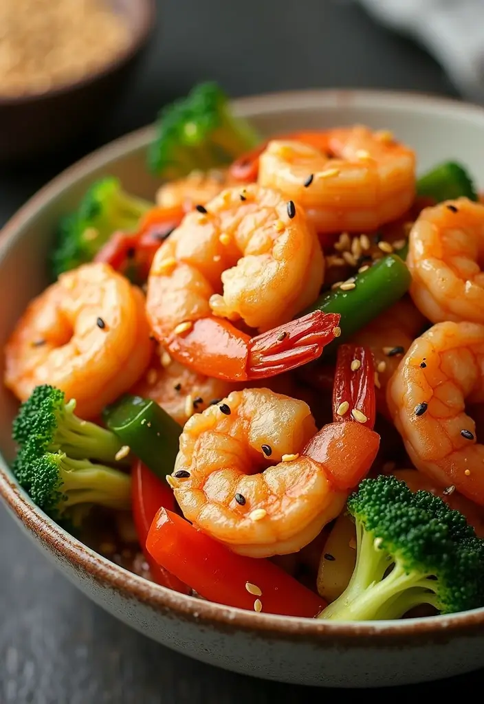 30+ Spicy Shrimp Stir Fry Recipes for Seafood Lovers 151 30+ Spicy Shrimp Stir Fry Recipes for Seafood Lovers - 23. Sesame Spicy Shrimp Stir Fry