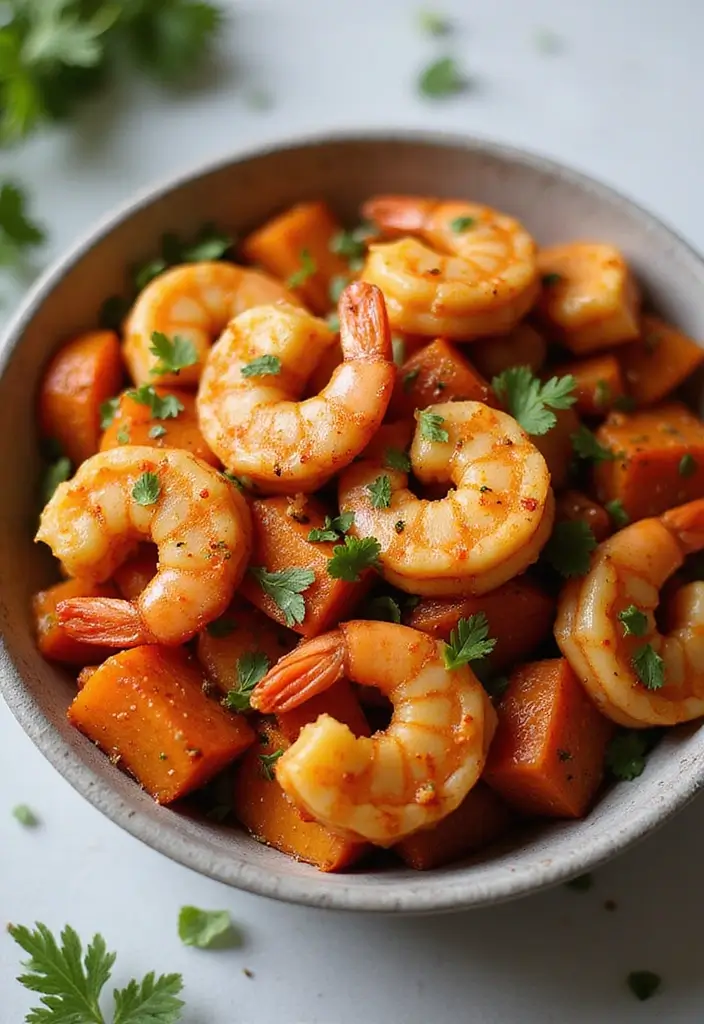 30+ Spicy Shrimp Stir Fry Recipes for Seafood Lovers 172 30+ Spicy Shrimp Stir Fry Recipes for Seafood Lovers - 26. Spicy Shrimp and Sweet Potato Stir Fry