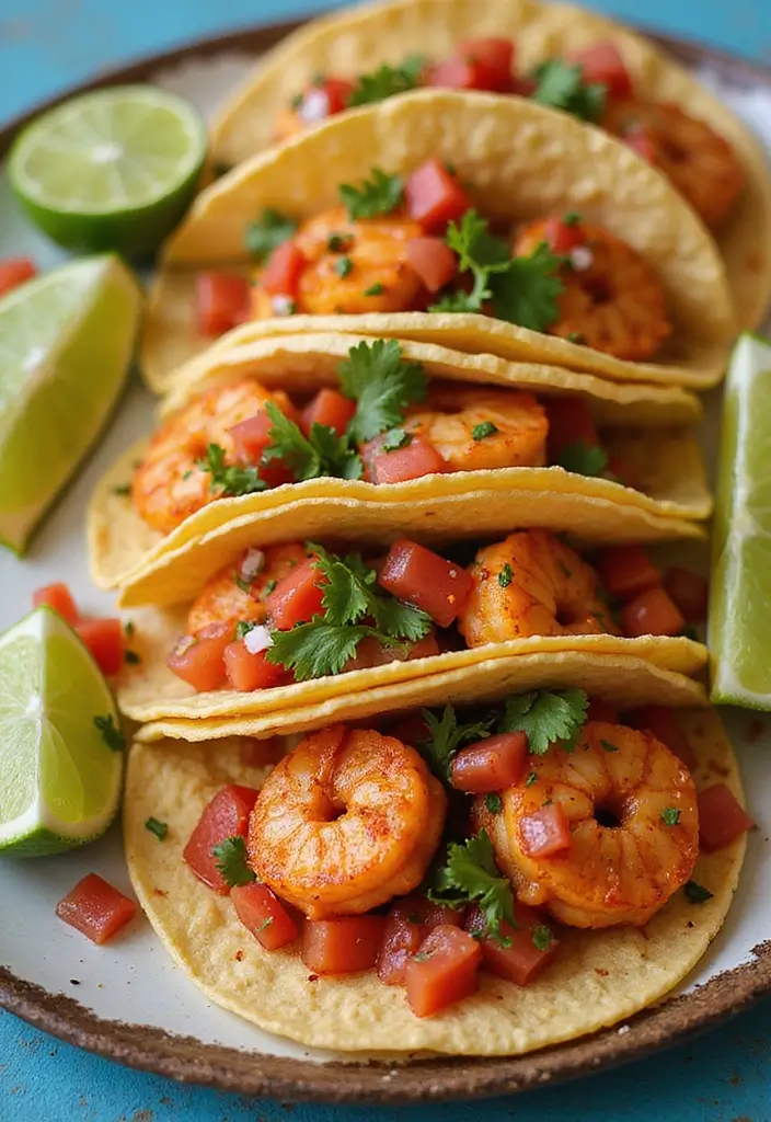 30+ Spicy Shrimp Stir Fry Recipes for Seafood Lovers 177 30+ Spicy Shrimp Stir Fry Recipes for Seafood Lovers - 27. Spicy Shrimp Tacos with Salsa