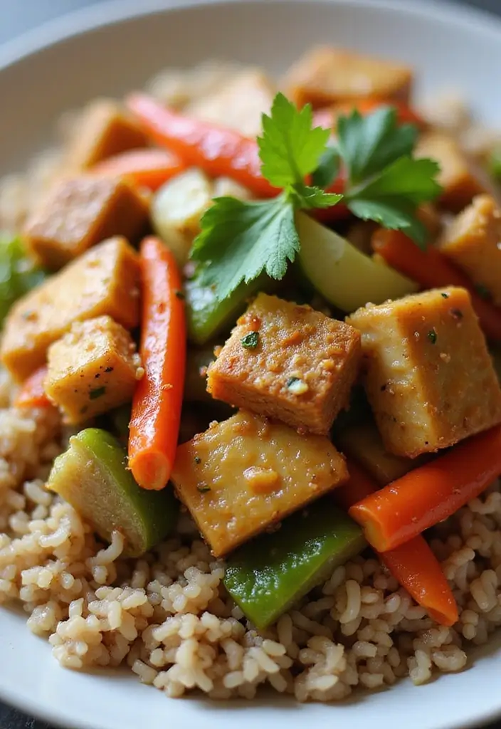 30 Thai Pork Stir Fry Recipes Full of Flavor 181 30 Thai Pork Stir Fry Recipes Full of Flavor - 27. Thai Tofu and Pork Stir Fry with Brown Rice