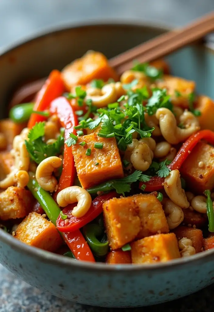 30 Tofu Stir Fry Recipes for Vegans and Vegetarians 64 30 Tofu Stir Fry Recipes for Vegans and Vegetarians - 10. Cashew Tofu Stir Fry