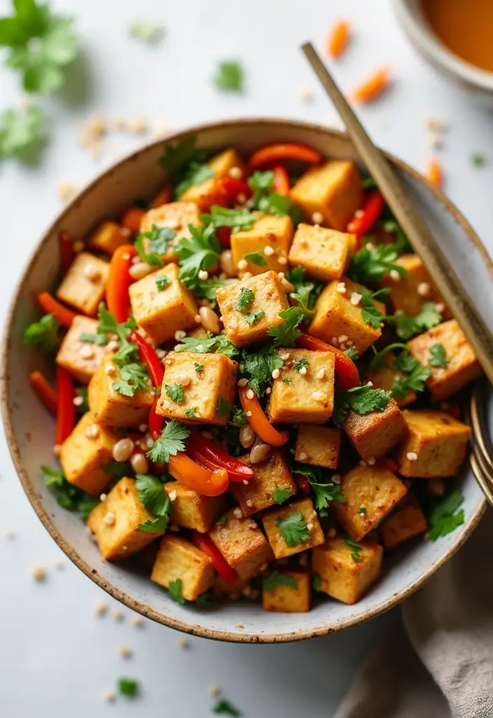 30 Tofu Stir Fry Recipes for Vegans and Vegetarians 106 30 Tofu Stir Fry Recipes for Vegans and Vegetarians - 16. Peanut Tofu Stir Fry
