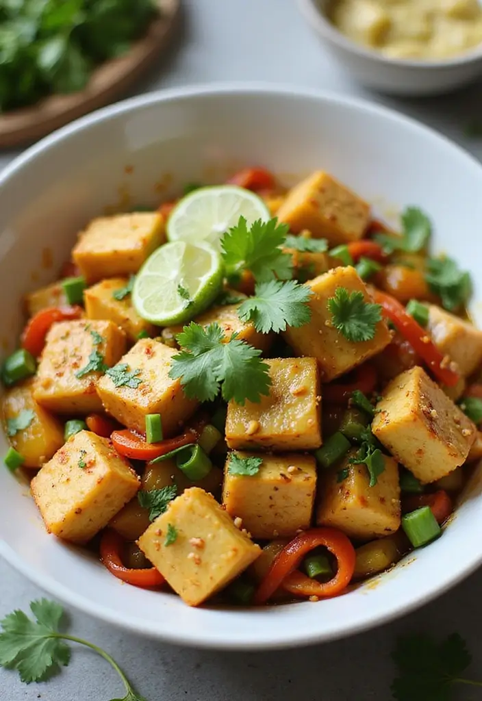 30 Tofu Stir Fry Recipes for Vegans and Vegetarians 113 30 Tofu Stir Fry Recipes for Vegans and Vegetarians - 17. Zesty Cilantro Lime Tofu Stir Fry
