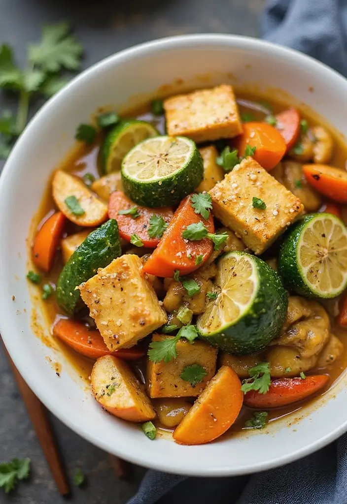 30 Tofu Stir Fry Recipes for Vegans and Vegetarians 148 30 Tofu Stir Fry Recipes for Vegans and Vegetarians - 22. Garlic Butter Tofu Stir Fry
