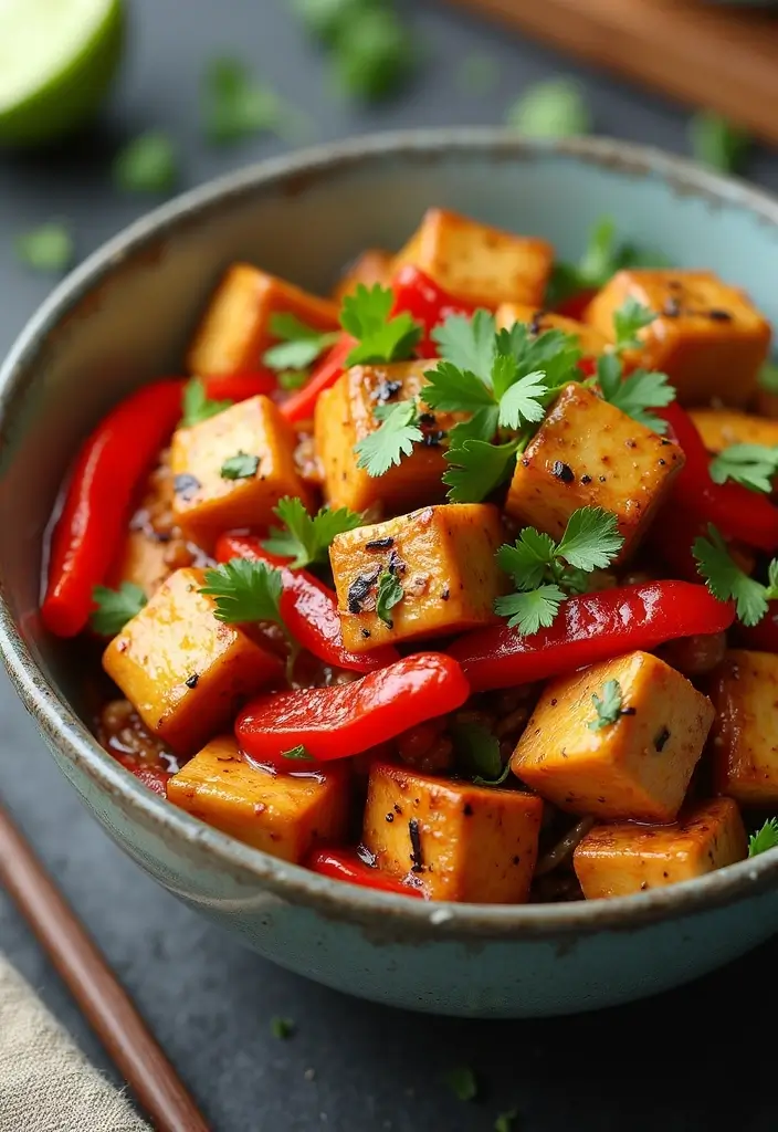 30 Tofu Stir Fry Recipes for Vegans and Vegetarians 200 30 Tofu Stir Fry Recipes for Vegans and Vegetarians - 30. Roasted Red Pepper Tofu Stir Fry